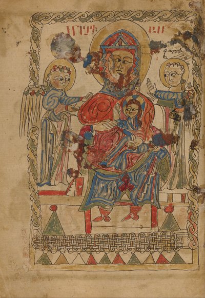 The Virgin and Child Enthroned by Unbekannt Unbekannt